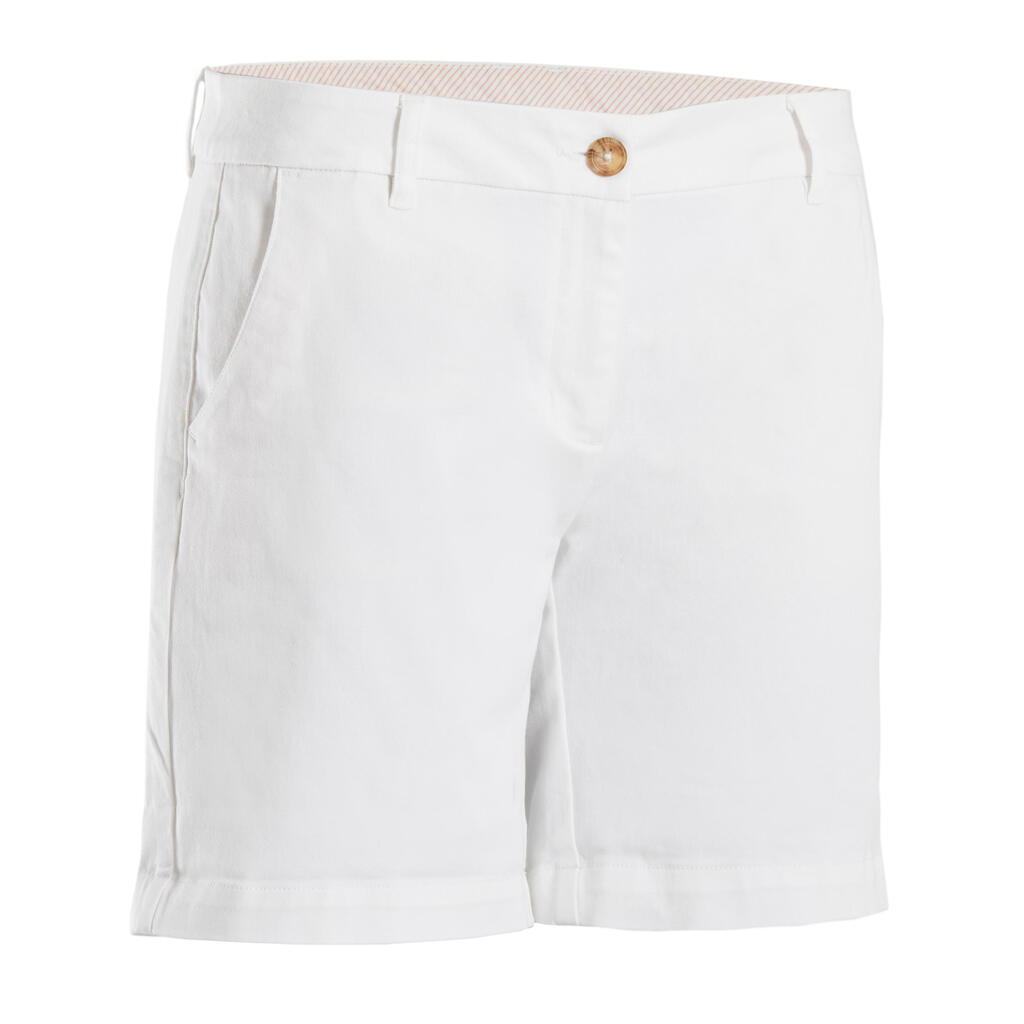 Women's golf shorts MW500 white