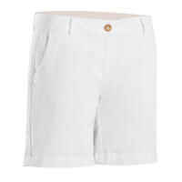 Pantalón corto chino golf Mujer - MW500 blanco