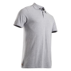 Polo Golf Hombre Gris Manga Corta