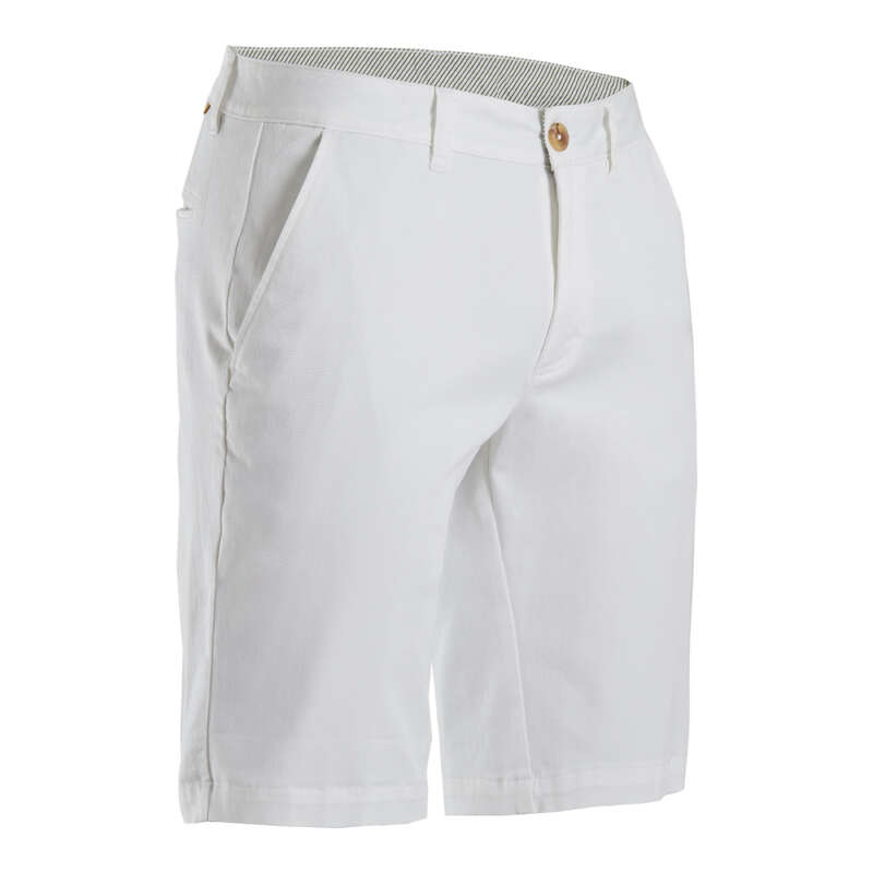 MENS MILD WEATHER GOLF CLOTHING Golf - Men's Golf Shorts - White INESIS - Golf Clothing