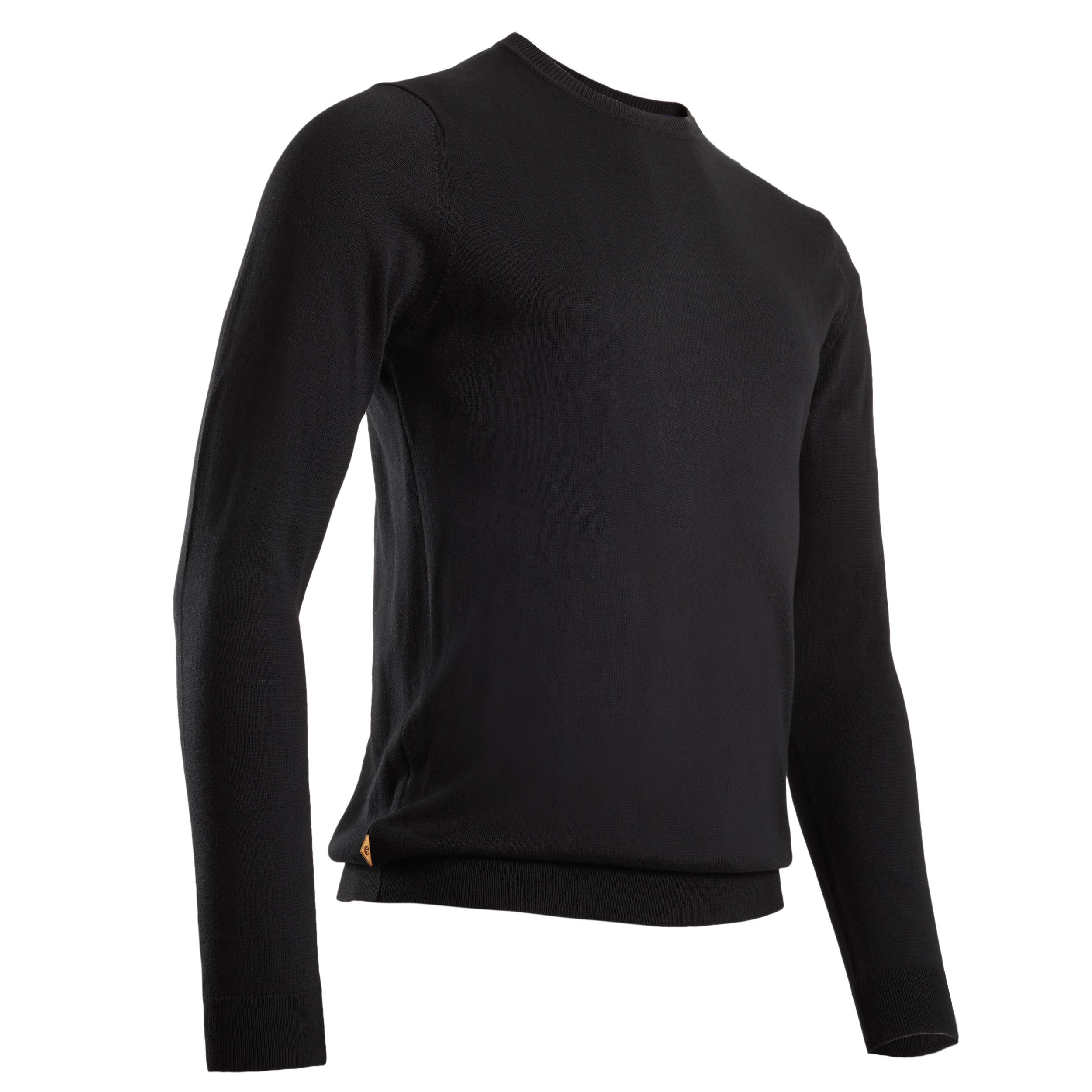 Men's golf crew neck pullover MW500 black 8/8