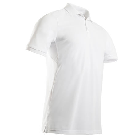 Men's golf short-sleeved polo shirt WW500 white - Decathlon