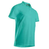 Men's golf short-sleeved polo shirt MW500 mottled mint