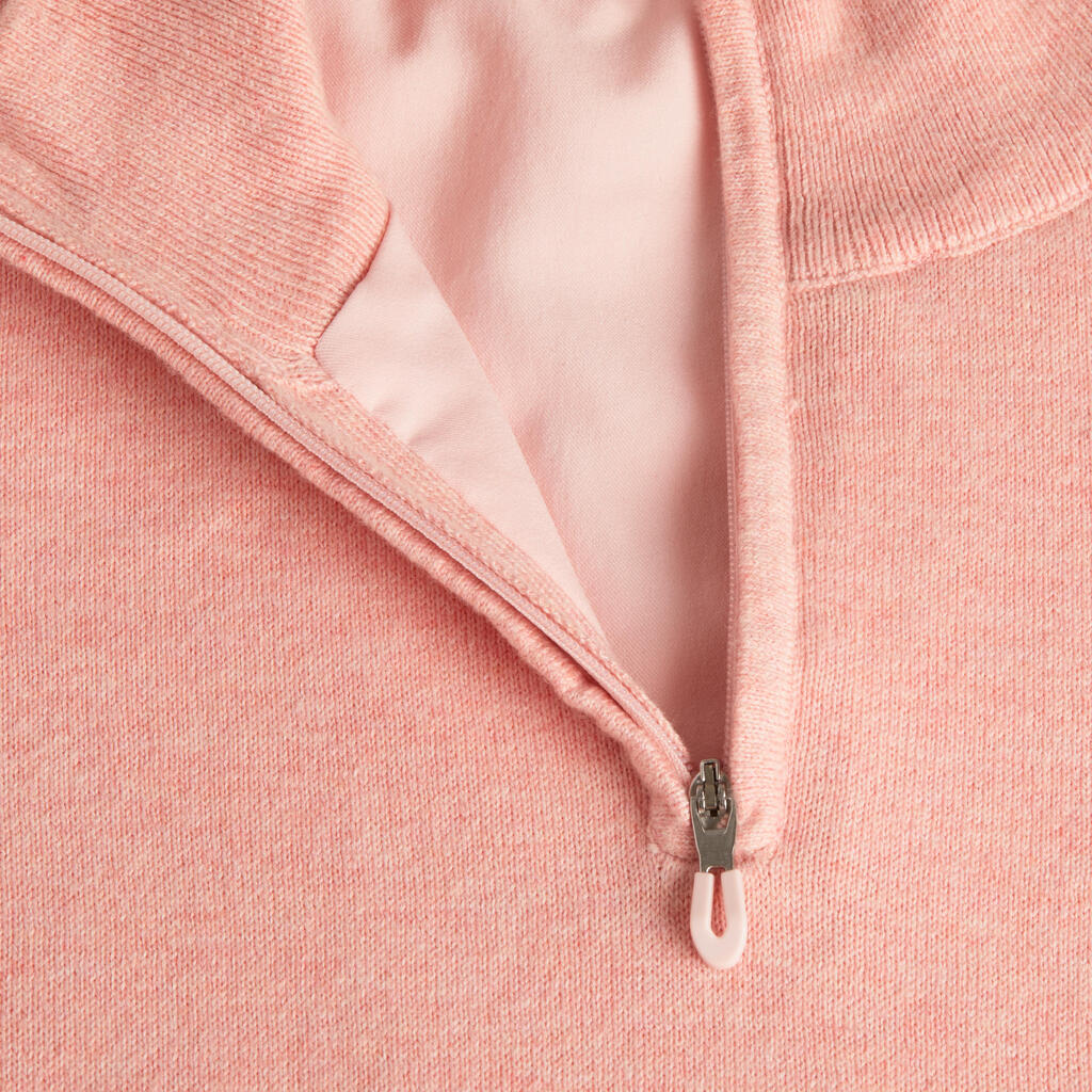 Women's golf windproof pullover MW500 pink