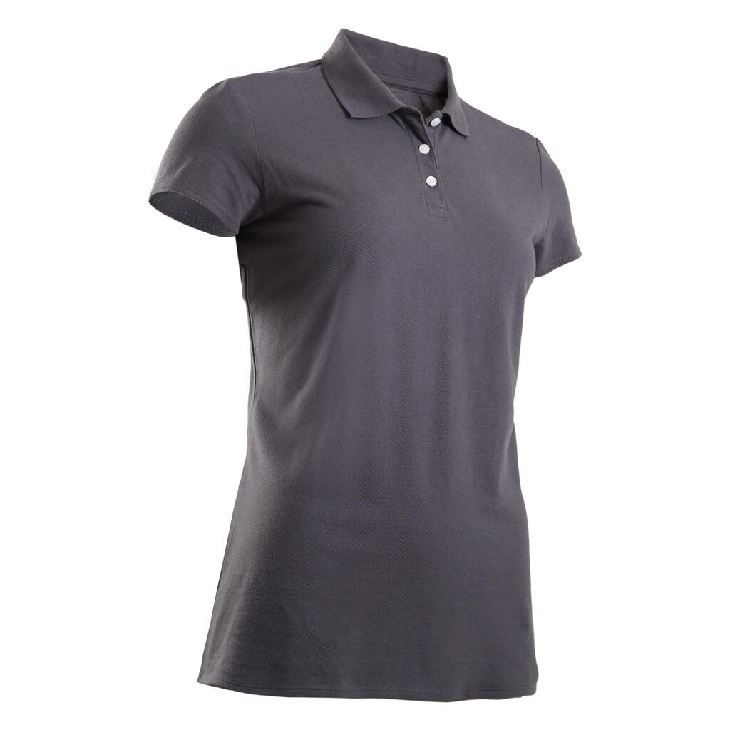 Polo golf 100% coton manches courtes Femme - MW100 blanc