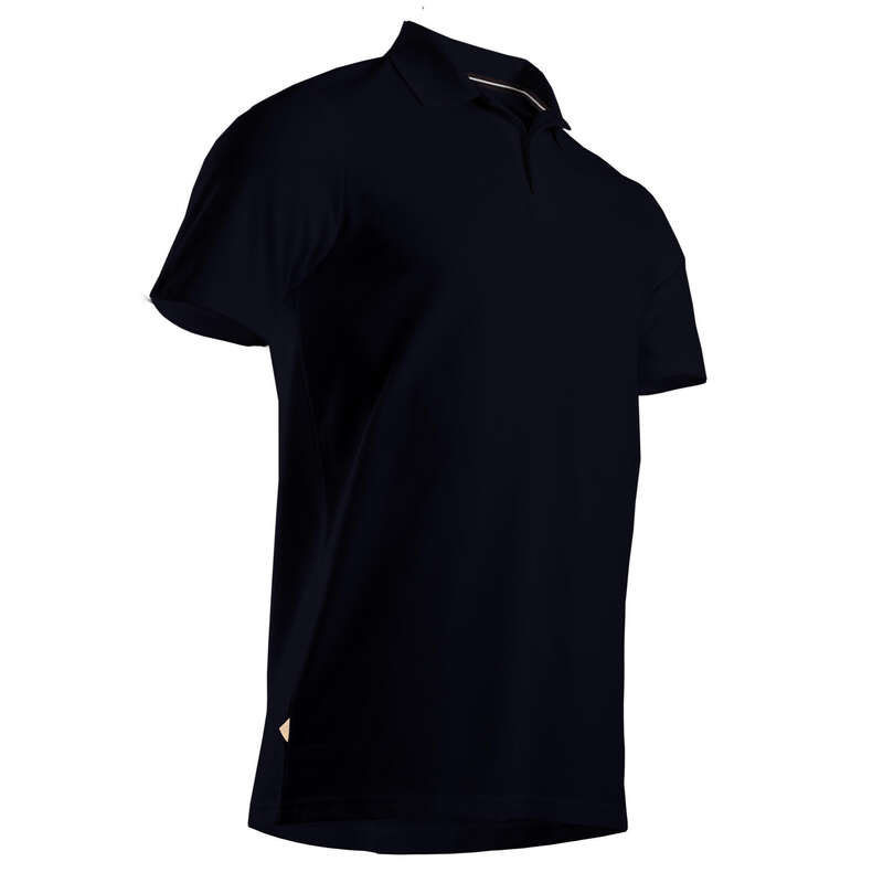 MENS MILD WEATHER GOLF CLOTHING Golf - INTAC'TEE black golf polo shirt INESIS - Golf Clothing