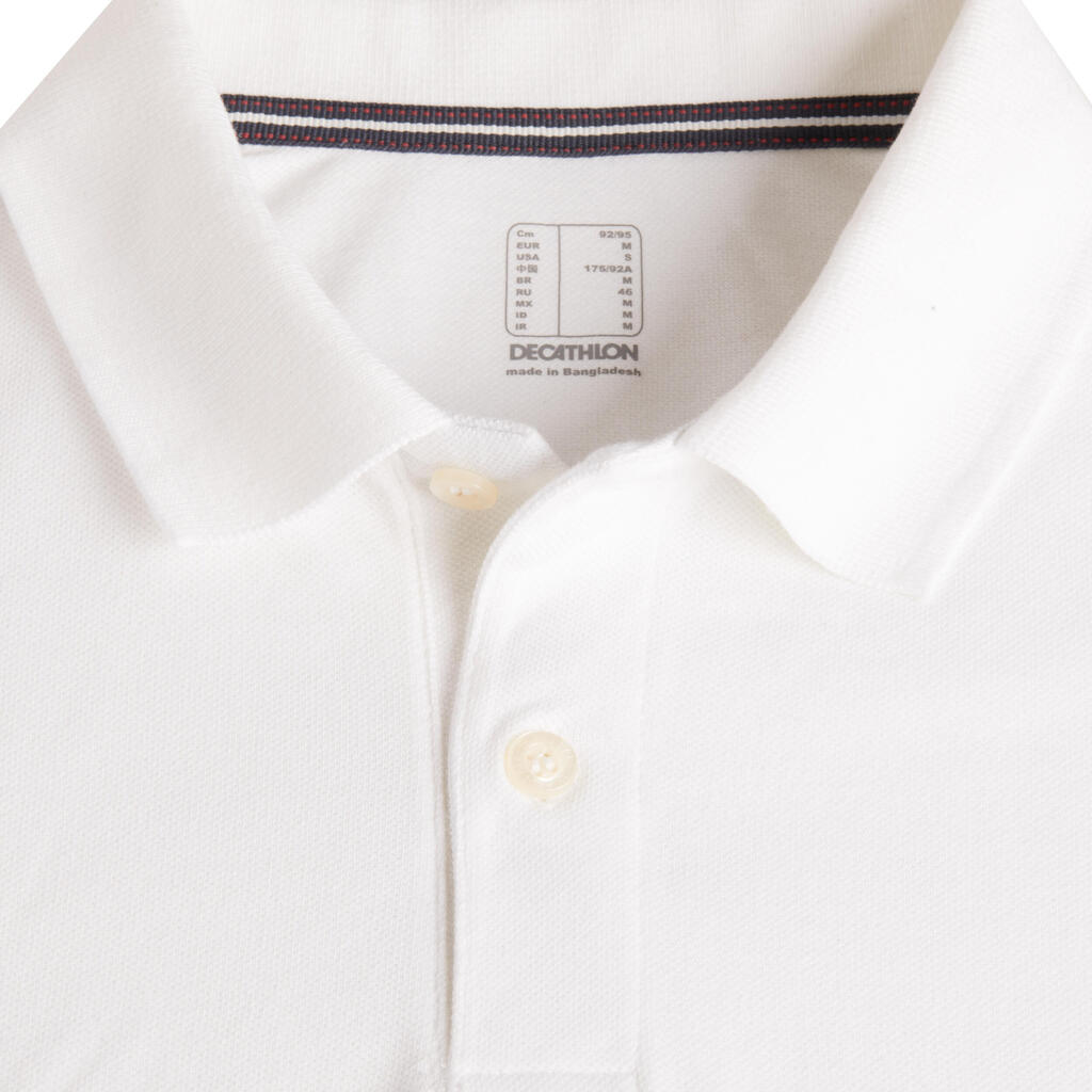 Polo de golf manches courtes homme MW500 blanc