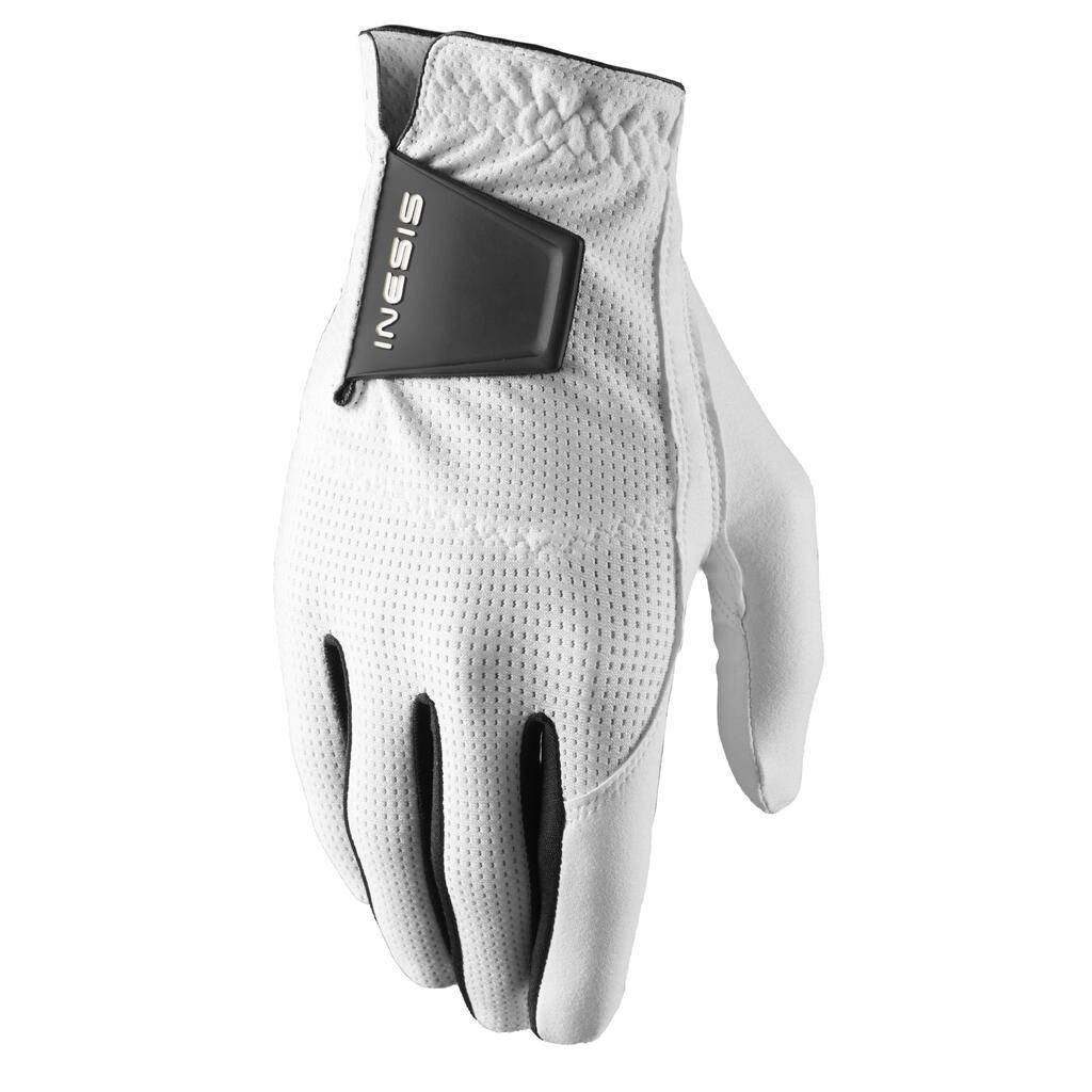 Men's left-handed ww golf gloves - white