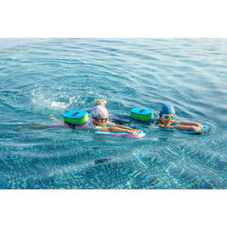 Mierda fondo de pantalla piel Cinturón natación flotador desmontable Niños 30-60 Kg espuma verde azul |  Decathlon