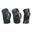 3入成人直排輪、滑板、滑板車運動護具FIT500 - 黑色／藍色