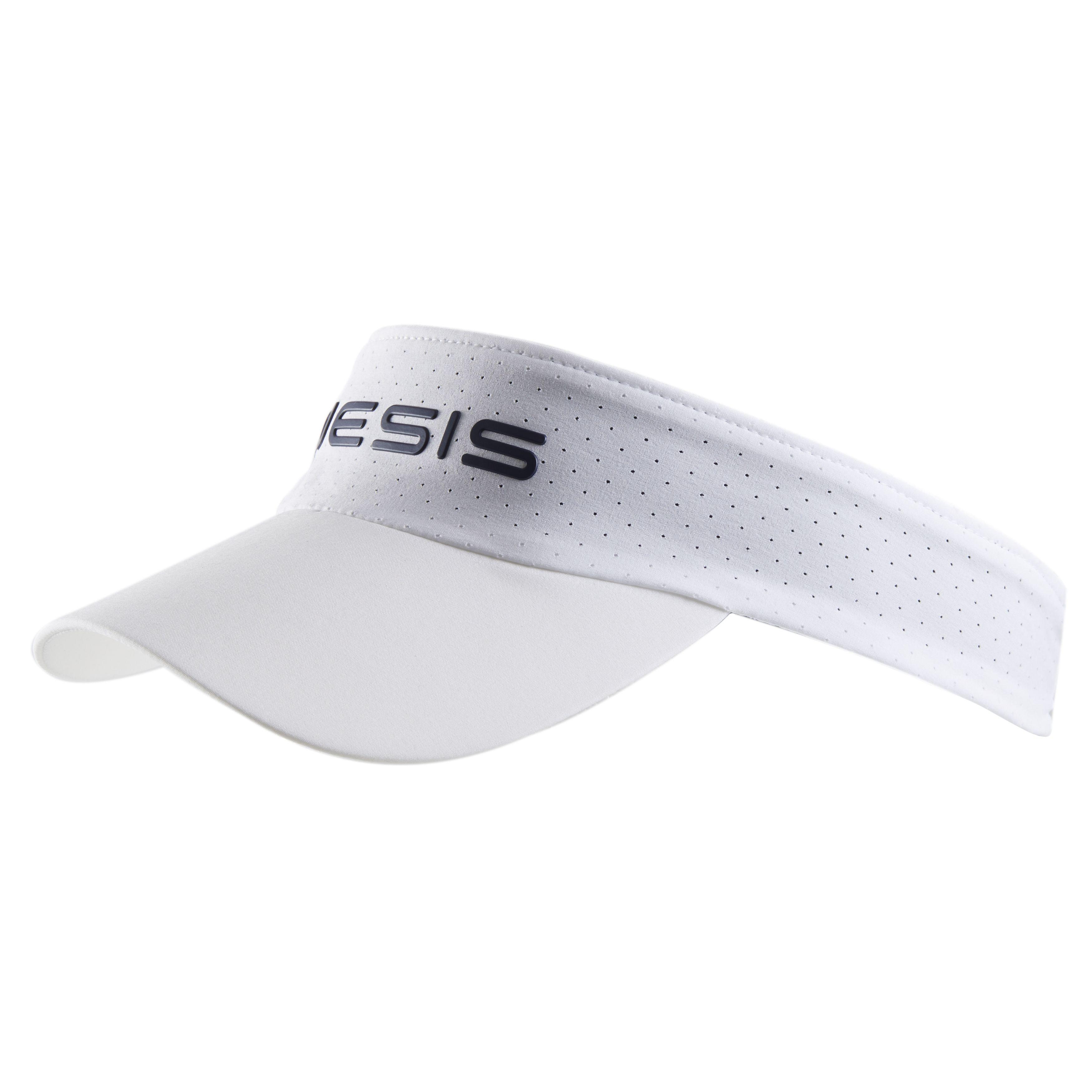 white golf visor