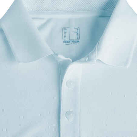 Men's golf short sleeve polo shirt - WW500 light blue