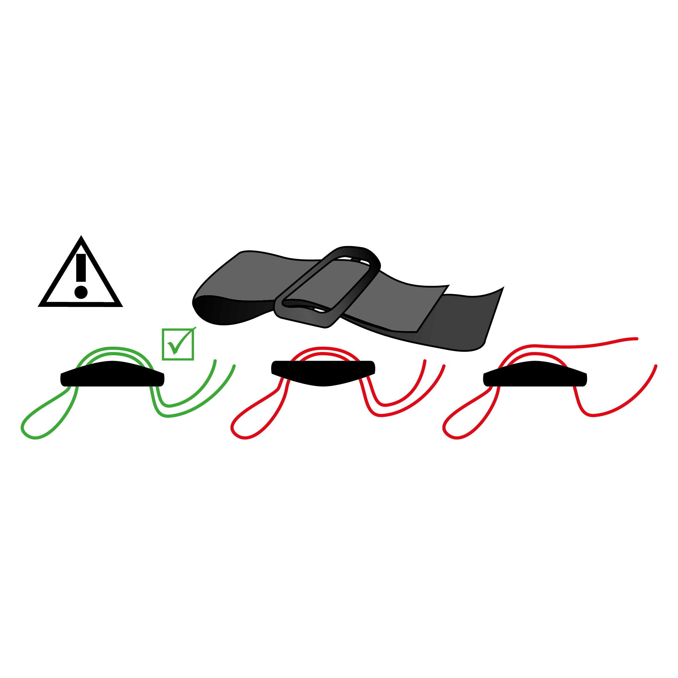 Spallina caccia 300 neoprene nera 5/5
