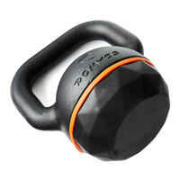 Cast Iron Kettlebell with Rubber Base - 16 kg