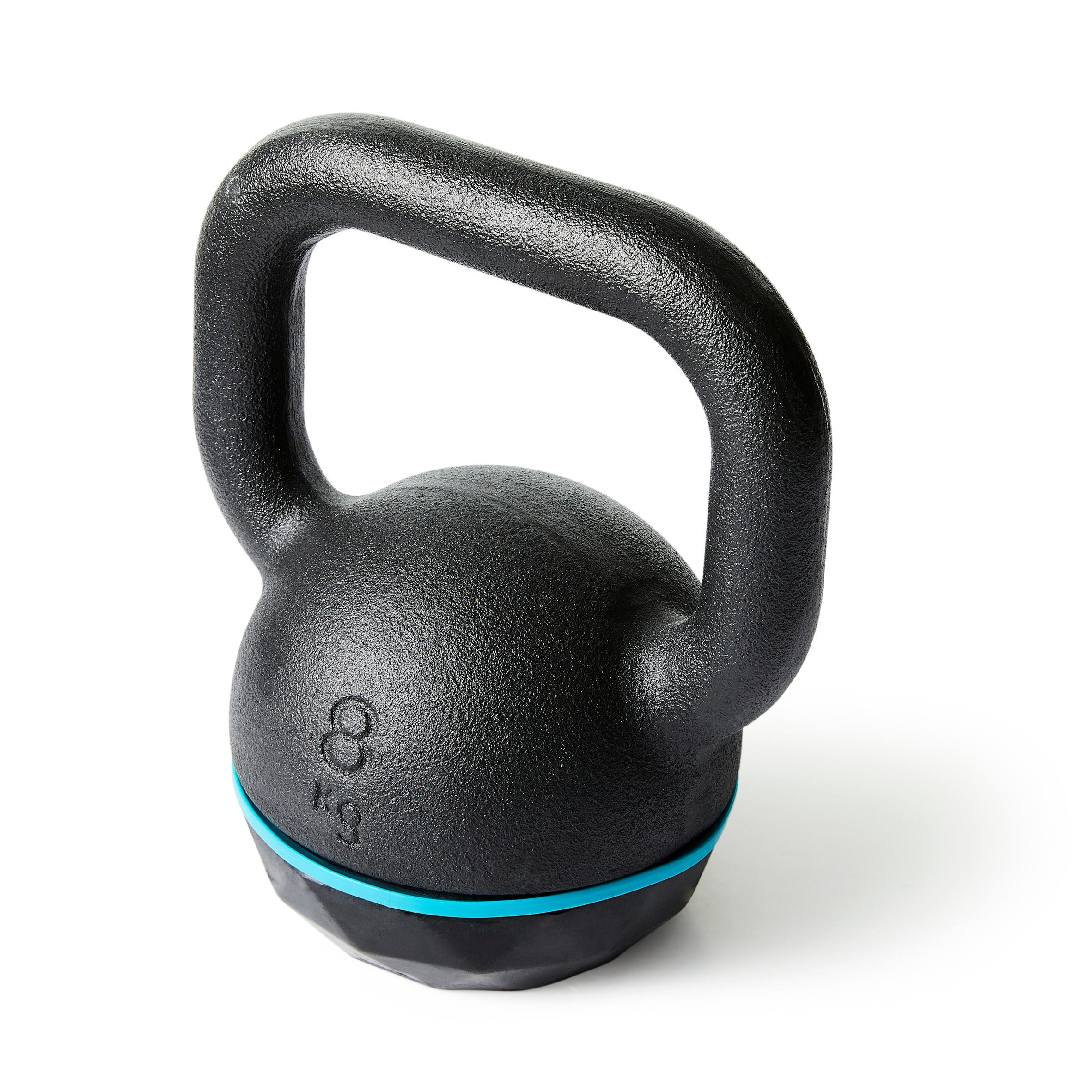 Cast Iron & Rubber Base Kettlebell - 8 kg 3/6