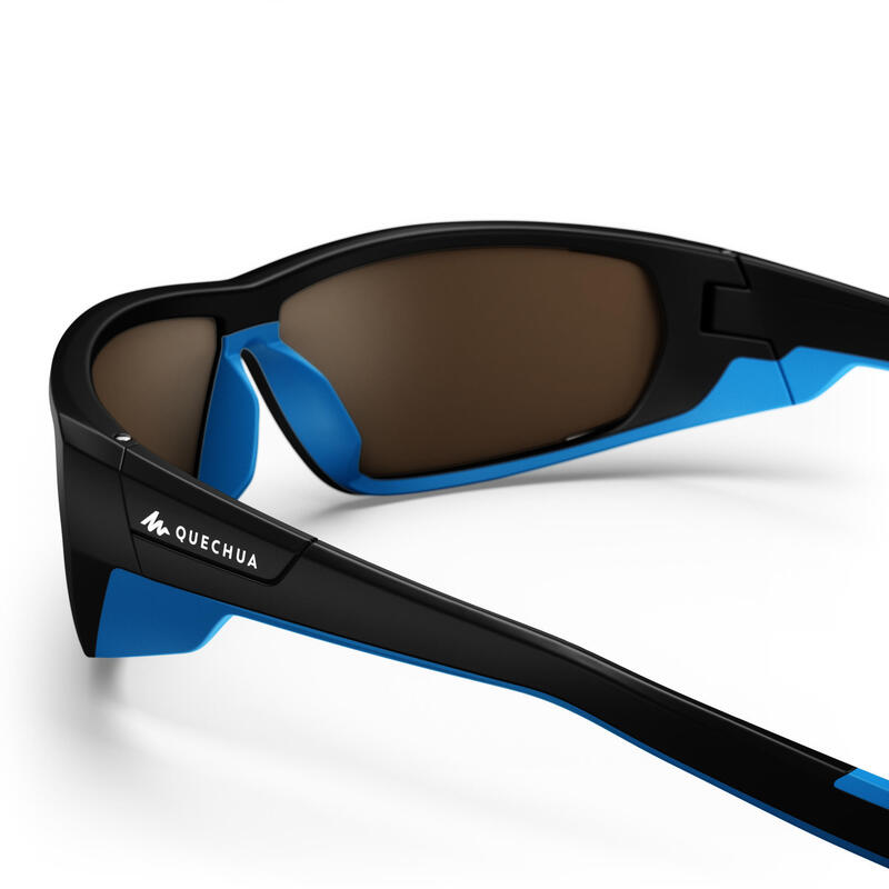 Sonnenbrille Wandern MH570 Erwachsene Kategorie 4 schwarz/blau