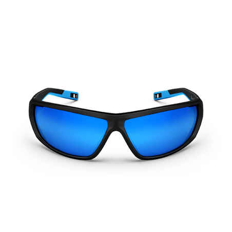 Sonnenbrille Wandern MH570 Erwachsene Kategorie 4 schwarz/blau