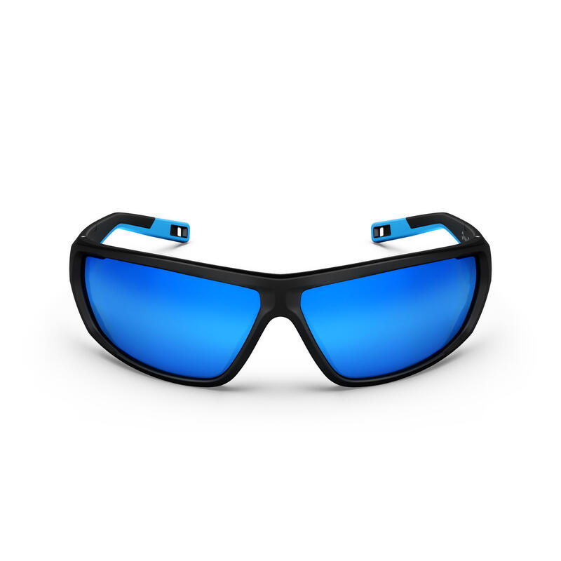 Sonnenbrille Wandern MH570 Erwachsene Kategorie 4 schwarz/blau