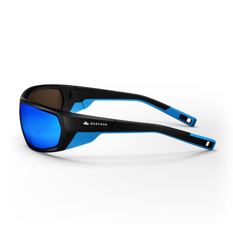 Sonnenbrille Wandern MH570 Erwachsene Kategorie 4 schwarz/blau