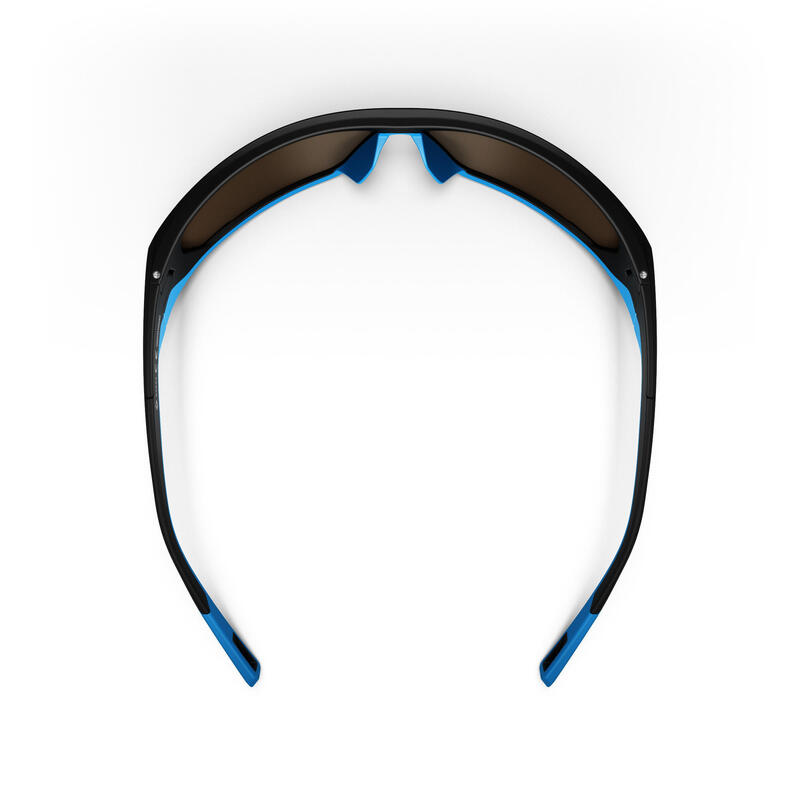 Sonnenbrille Wandern MH570 Erwachsene Kategorie 4 schwarz/blau