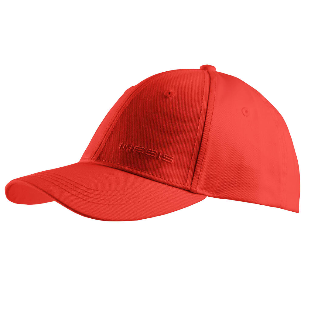 Adult's golf cap - coral red