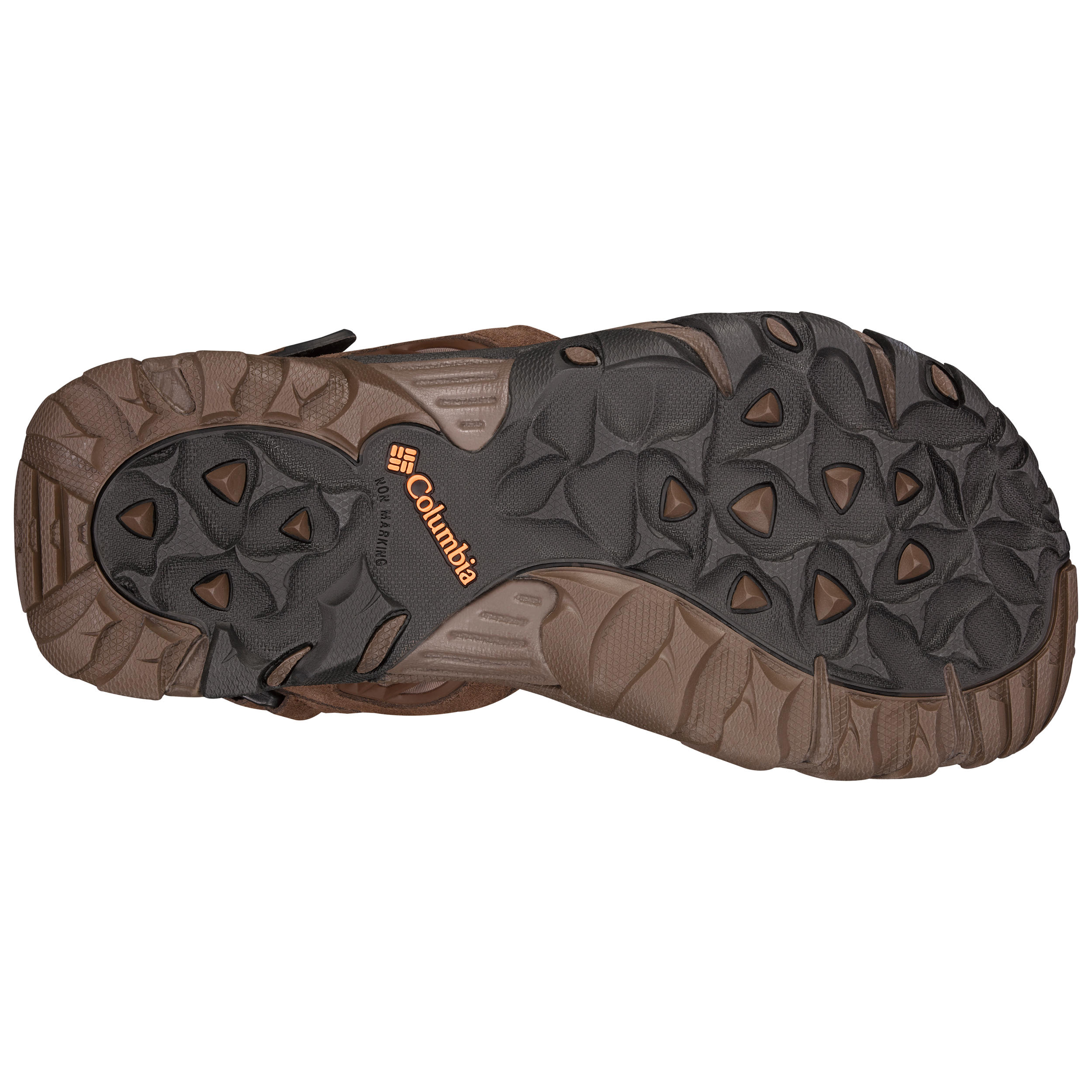 Men s walking sandals Columbia Ridge Venture Brown Decathlon