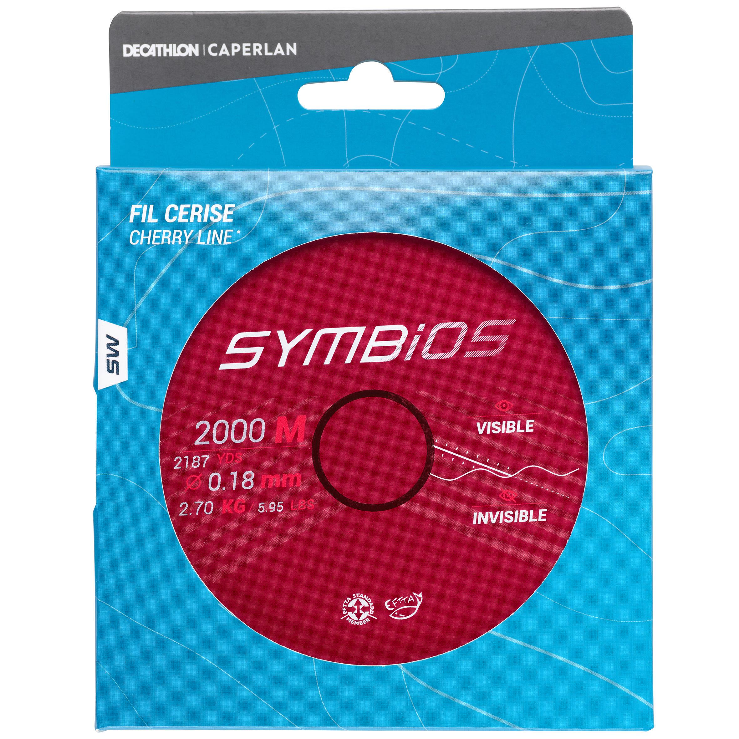 CAPERLAN Rybársky vlasec na surfcasting Cerise Symbios 25/100 · záber 4