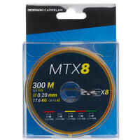 8-strand braid MTX8 MULTICOLOUR 300 M 20/100 Sea fishing