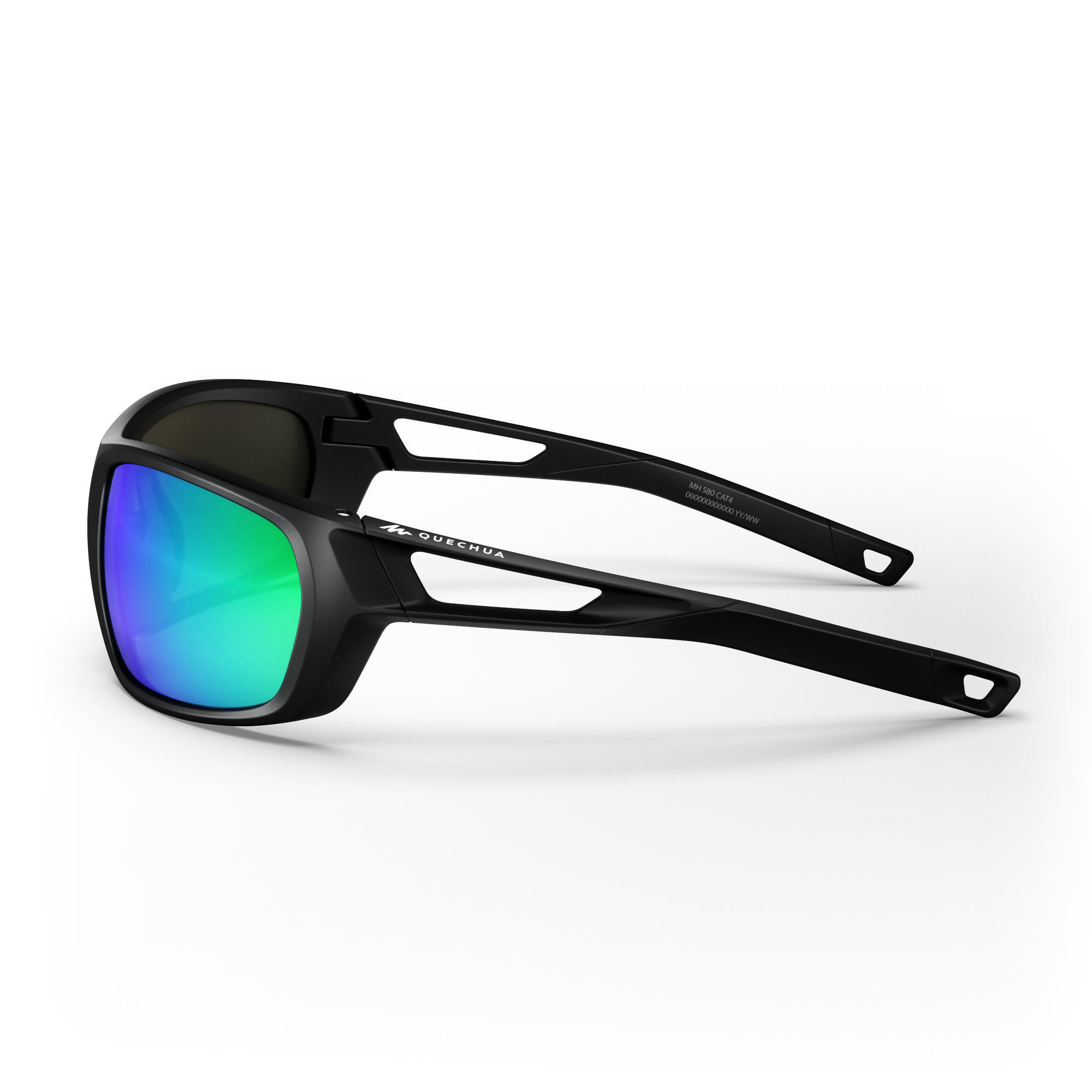 Occhiali montagna adulto MH580 categoria 4 neri e verdi QUECHUA | DECATHLON