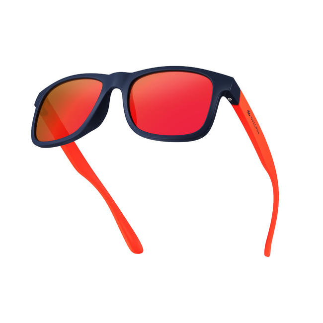 Buy Kids Sunglasses OnlineCat 3 UV protection Orange Navy BlueQuechua
