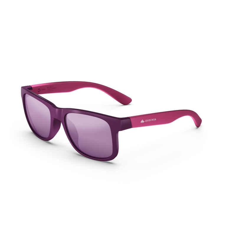 Sonnenbrille Wandern MH T140 Kinder ab 10 Jahren Kategorie 3 violett