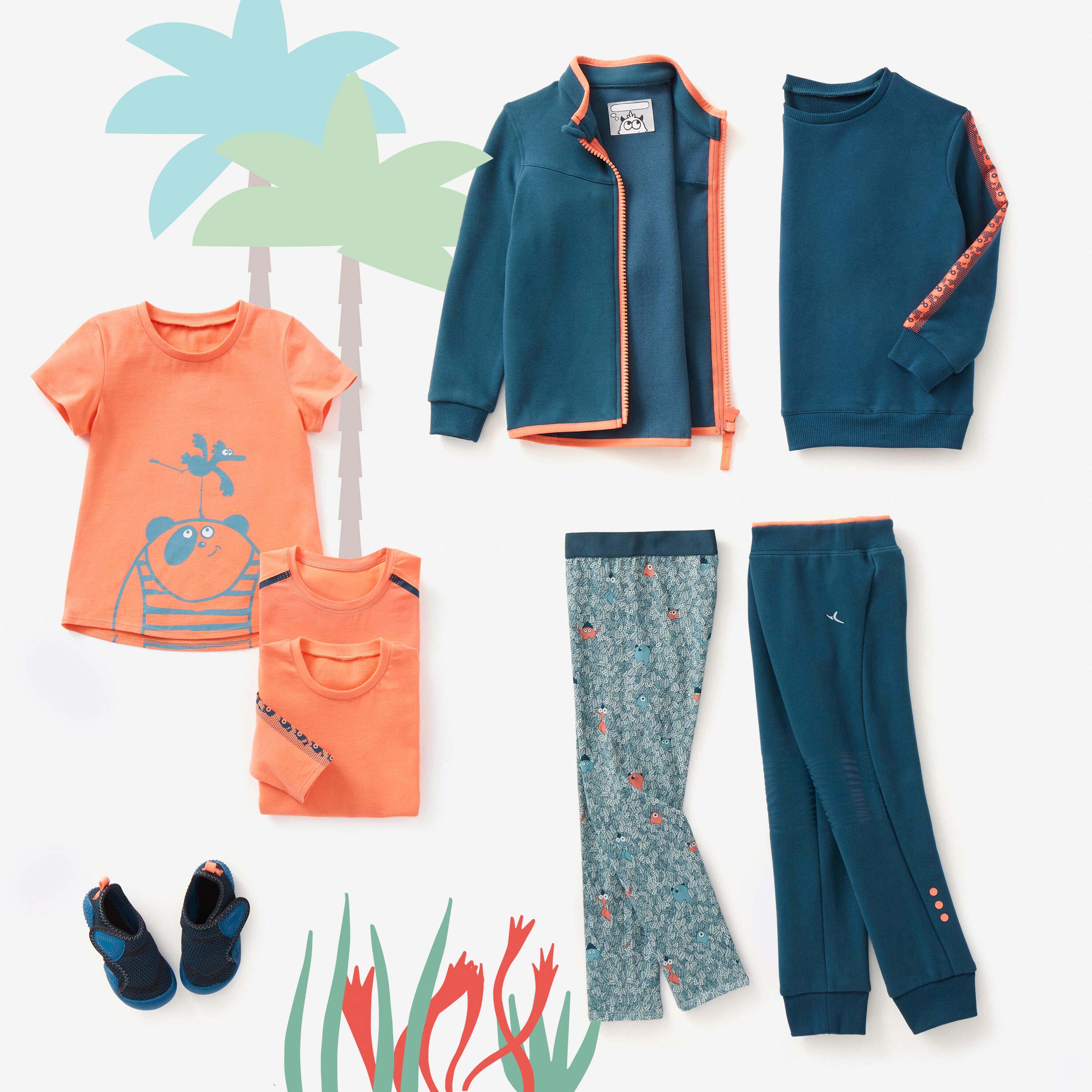 Chausson antidérapant enfant – Babylight bleu 8/18