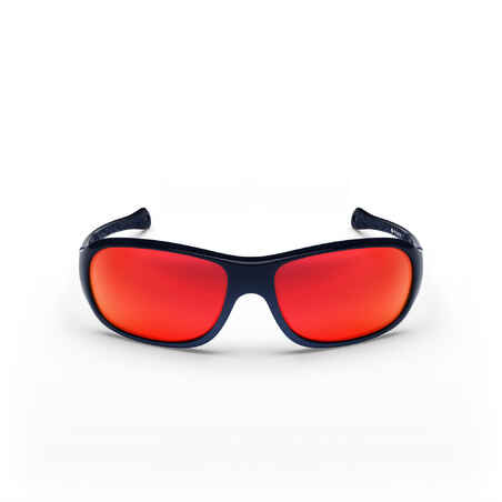 Vaikiški žygių akiniai „MH T140“ (6–10 metų amžiaus vaikams), 4 kategorijos, tamsiai mėlyni ir oranžiniai 