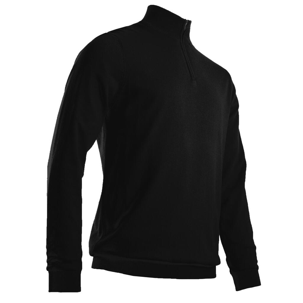 Men's golf windbreaker pullover MW500 black