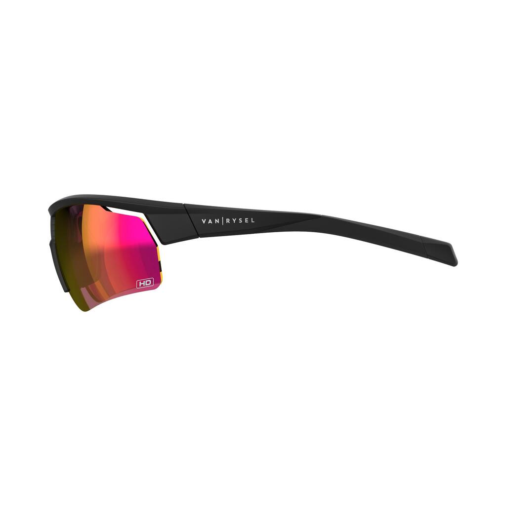 Adult Cycling Cat 3 High Definition Sunglasses Perf 100 - Black