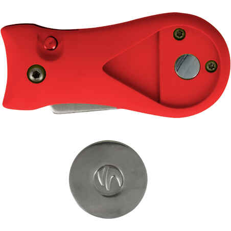 Golf automatic divot repair tool - INESIS red