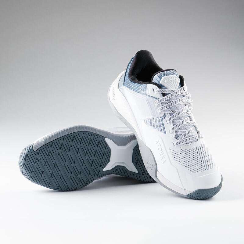 Chaussures de handball adulte STRONGER H900 blanc gris