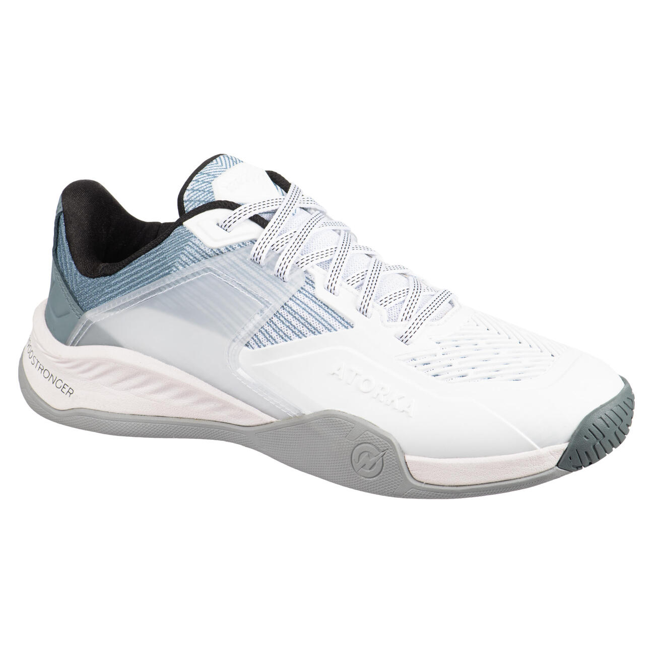 Chaussures de handball femme STRONGER H900 blanc gris Atorka Decathlon