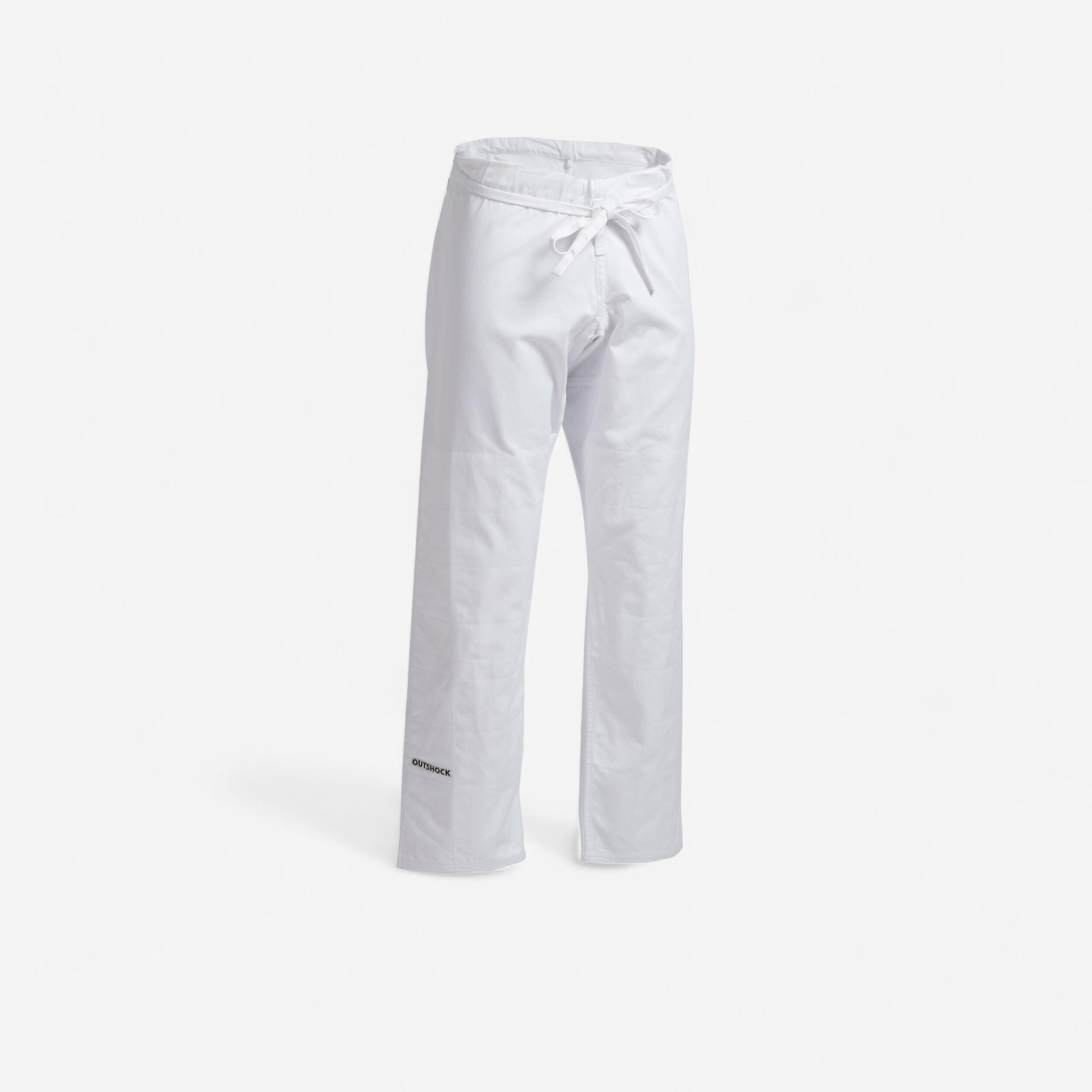 Pantaloni adulto judo 900 bianchi OUTSHOCK | DECATHLON