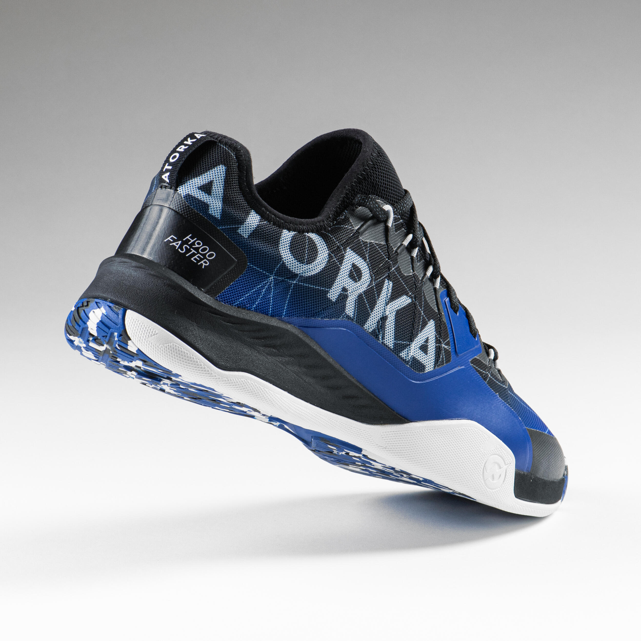 Men's/Women's Handball Shoes H900 Faster - Blue/Black 3/8