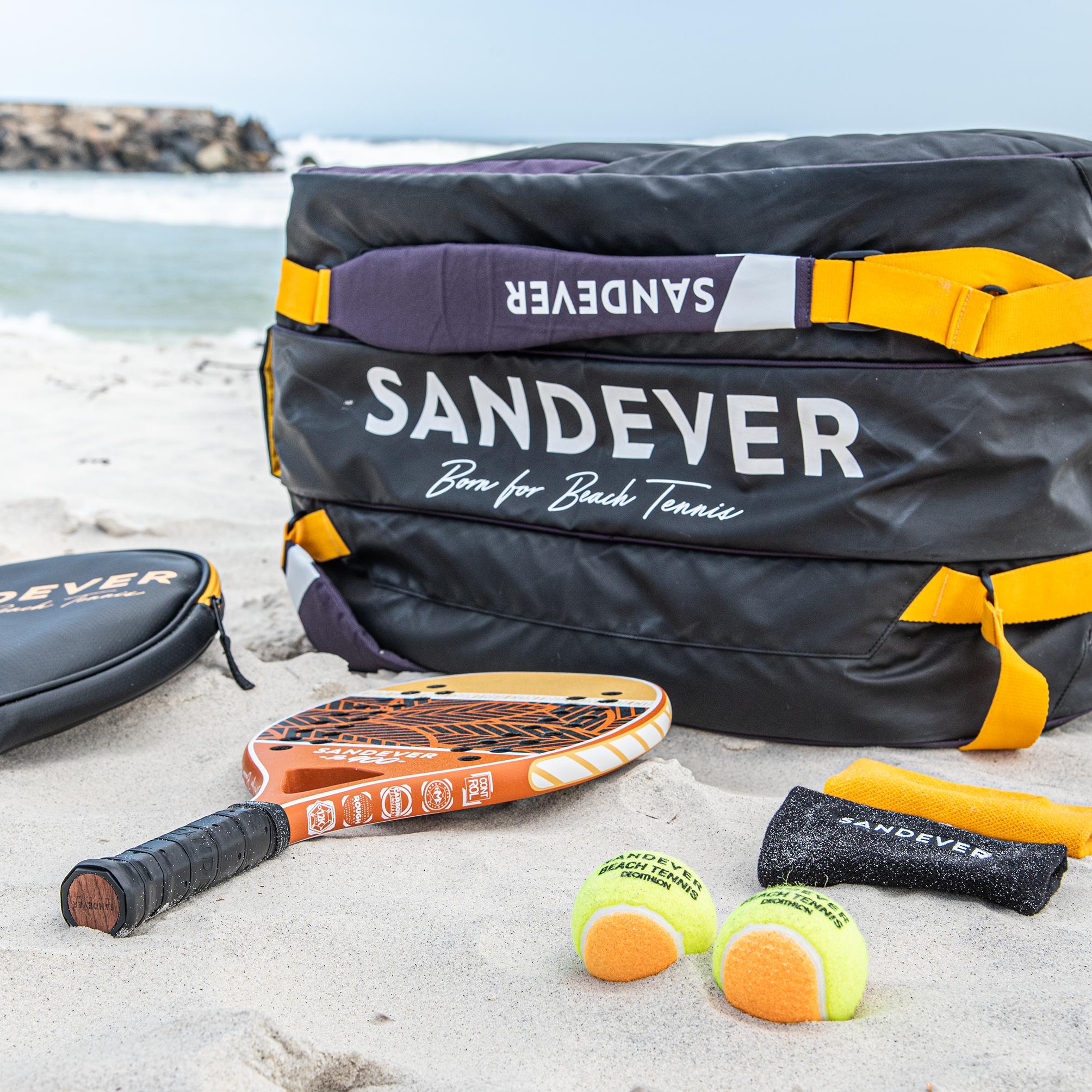 Polsband voor beachtennis BTW 500 oranje 9/9