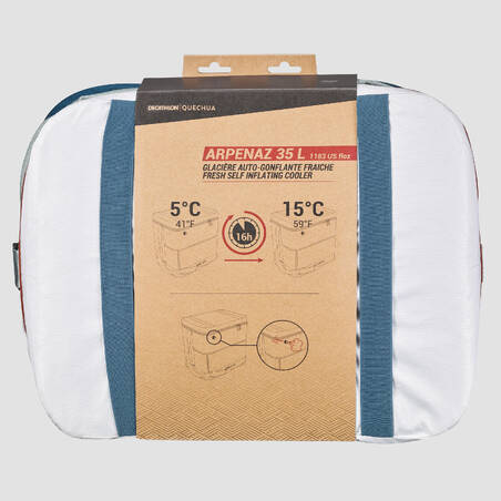 Camping Flexible Cooler - 35 L - Preserves Cold for 17 Hours