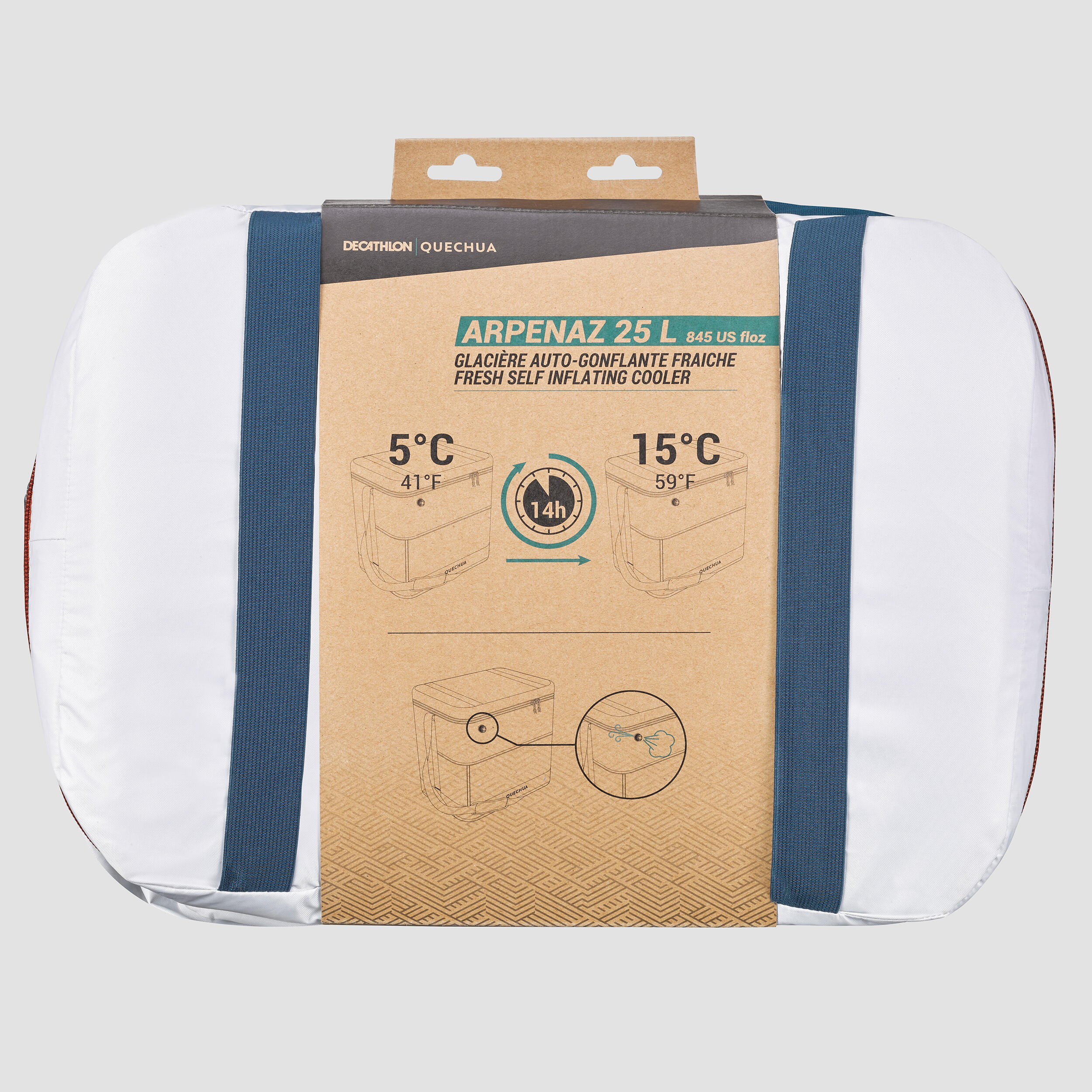 Camping Flexible Cooler - 25 L - Preserves Cold for 15 Hours 2/9