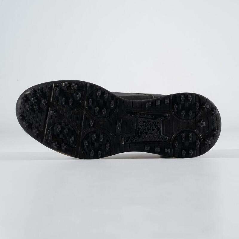 Férfi golfcipő Grip Waterproof, fekete 