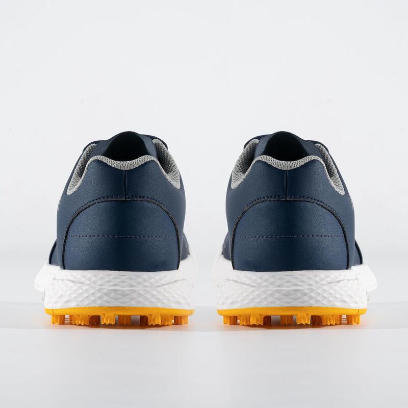 Chaussures golf grip waterproof enfant - MW500 bleu marine