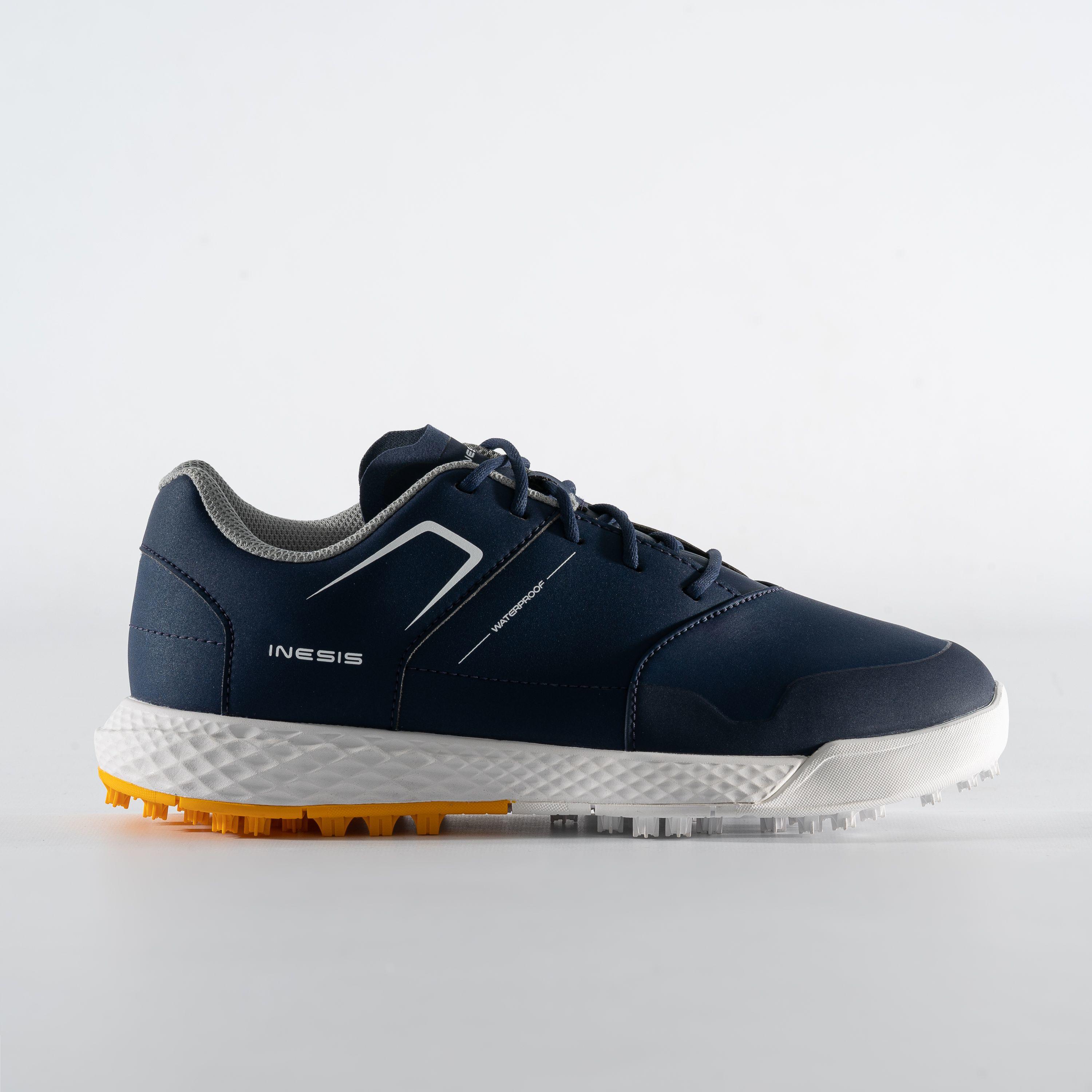 Men's golf shoes waterproof kids - MW500 navy blue 2/7
