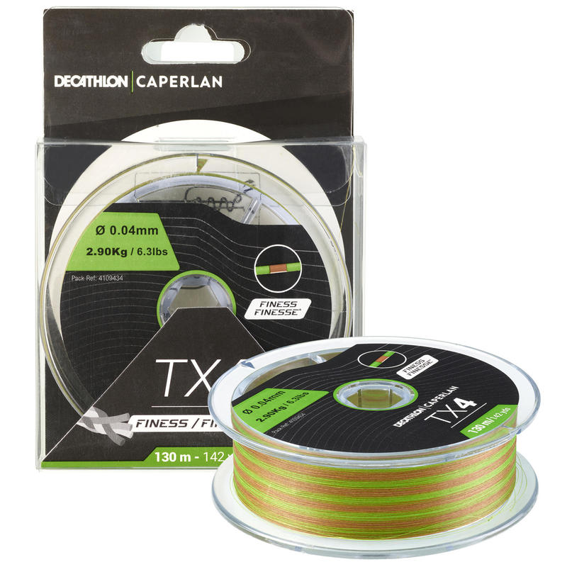 Trenza Pesca Señuelos TX4 Finess 130 m Bicolor