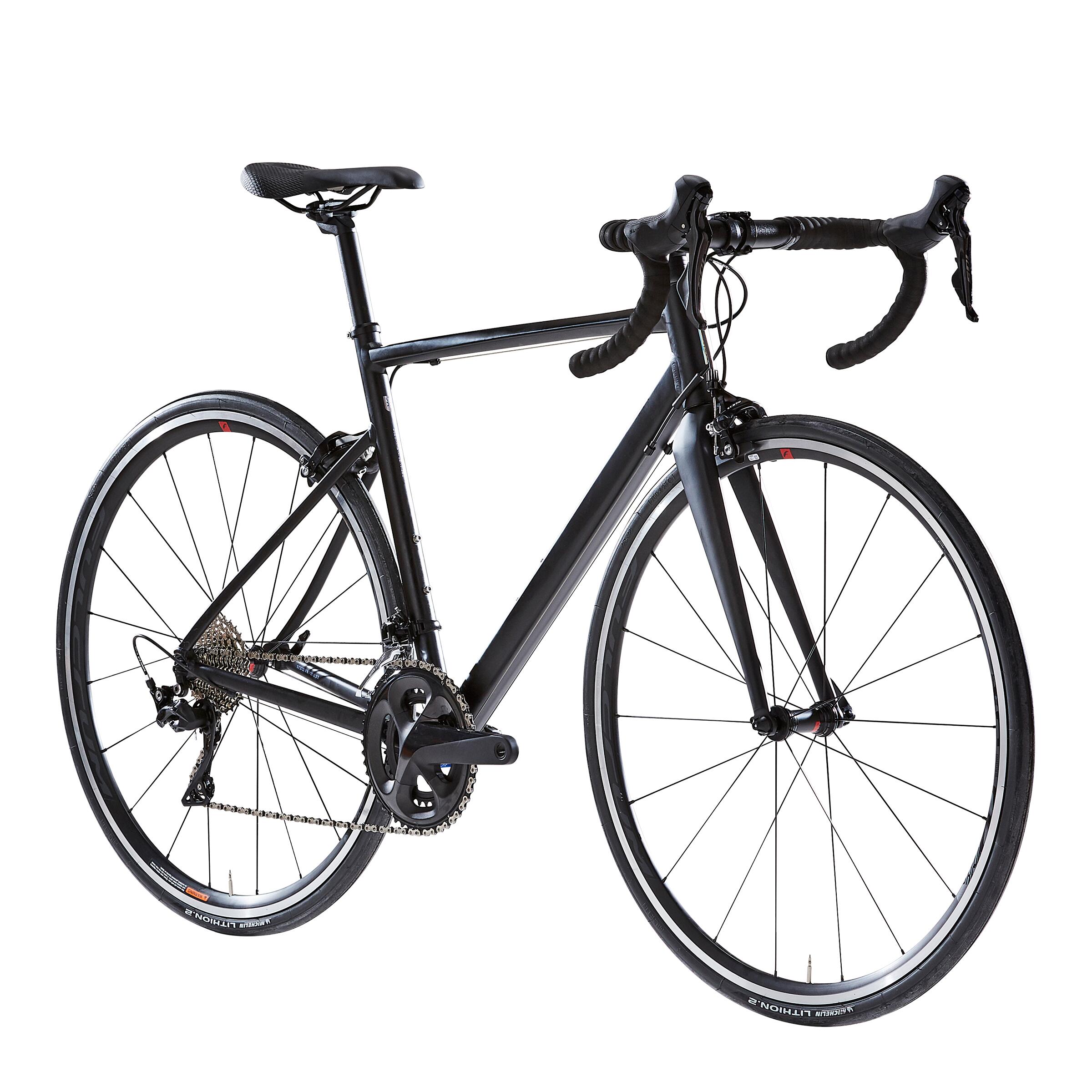 Road Bike EDR AF 105 Black VAN RYSEL Decathlon