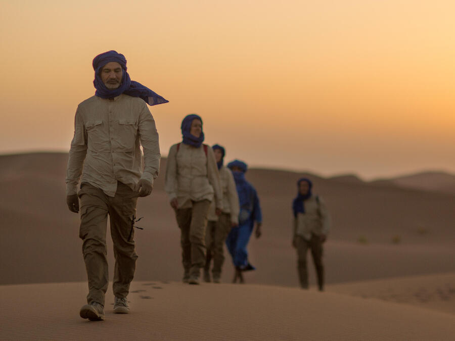 Pantalón de trekking en el desierto anti-UV ecodiseñado DESERT 900