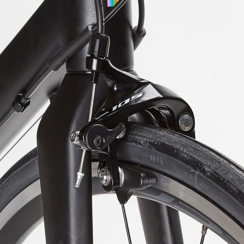 Bicicleta de carretera aluminio Shimano 105 11V Van Rysel EDR AF negro